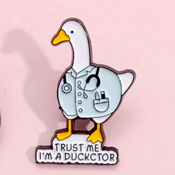 Hot Topic Jewelry - SALE Doctor Duck Enamel Pin